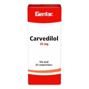 CARVEDILOL 25 MG 30 TABLETAS GF(P)35670