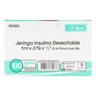 JERINGA ALFA INS.1 ML 27GX1/2(13MM)100UN