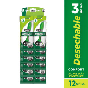 MAQ.SCHICK XTREME-3 PIEL SENSIBLE 12 UND
