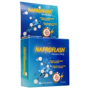 NAPROFLASH 250 MG 36 CAPSULAS