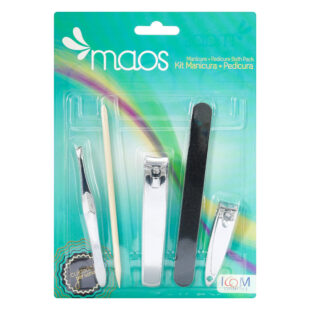 KIT MANICURA Y PEDICURA MAOS 5 PIEZ ICOM